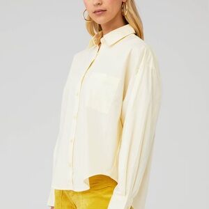 Pistola Sloan buttercup yellow oversized button down XS